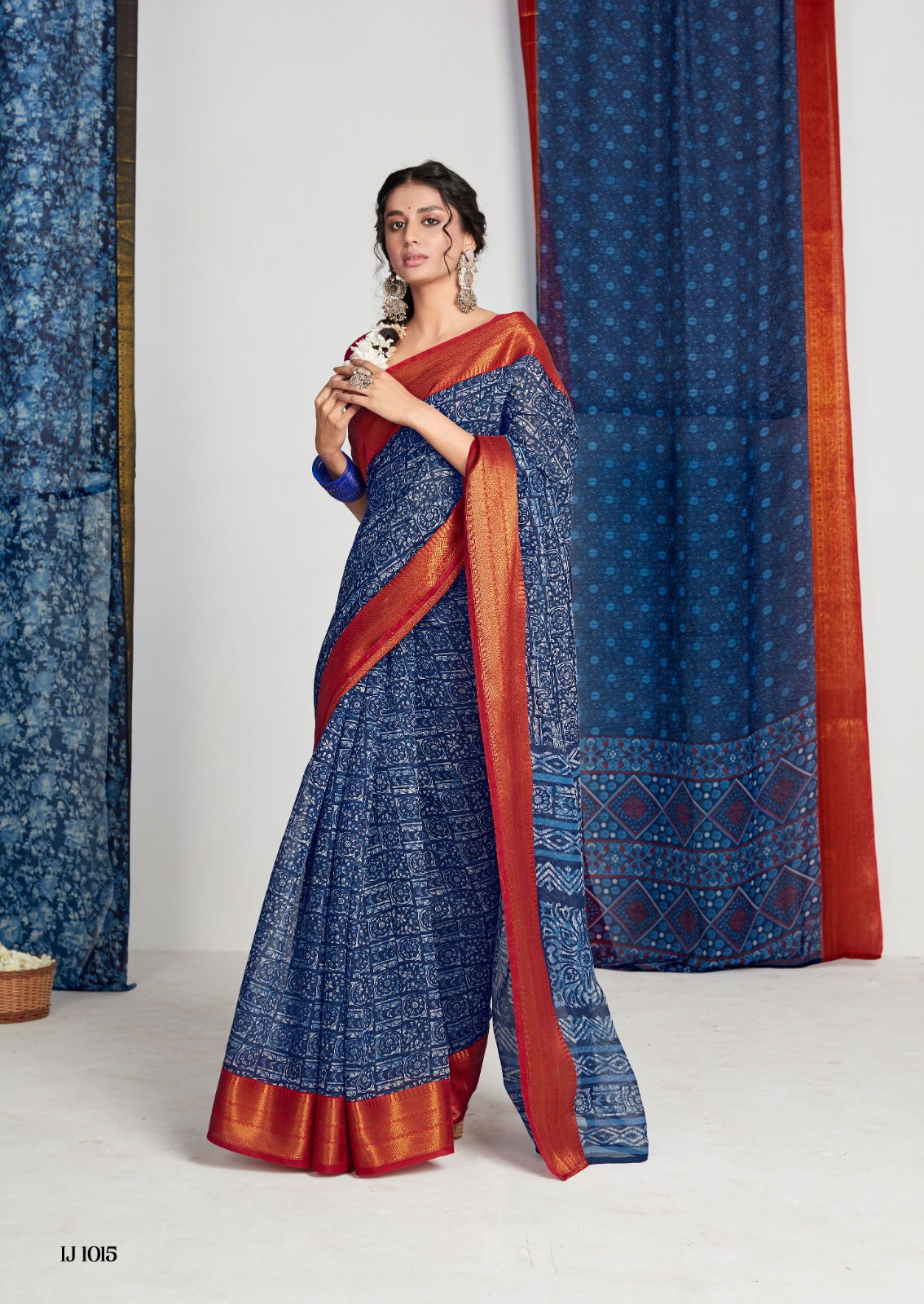 Indigo By Sr 1011 To 1020 Daily Wear Sarees Catalog
